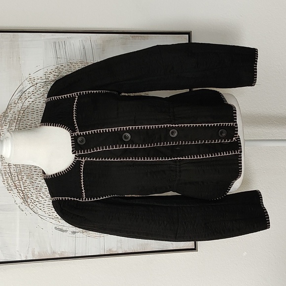 New Anthropologie Stitched Jacket Size S - Picture 3 of 14